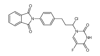 N-(p-(3-chloro-3-(5-fluorouracil-1-yl)propyl)phenyl)phthalimide_99676-70-7