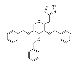 3-(2,3,4-Tri-O-benzyl-α-D-xylopyranosylmethyl)pyrazol_99701-94-7