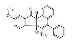 (6aS,11aR)-9-Methoxy-6,6a-dimethyl-5-phenyl-6a,11a-dihydro-benzo[a]fluoren-11-one_99707-77-4