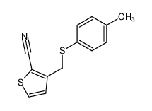2-cyano-3-(p-toluenesulfenylmethyl)thiophene_99708-85-7