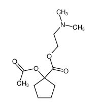 1-Acetoxy-cyclopentan-carbonsaeure-(1)-(2-dimethylamino-aethylester)_99710-98-2