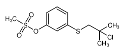 Phenol, 3-[(2-chloro-2-methylpropyl)thio]-, methanesulfonate_99717-39-2
