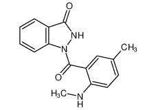 3H-Indazol-3-one, 1,2-dihydro-1-[5-methyl-2-(methylamino)benzoyl]-_99719-23-0