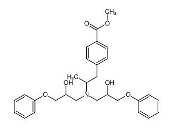 methyl 4-(2-(bis(2-hydroxy-3-phenoxypropyl)amino)propyl)benzoate_99719-85-4