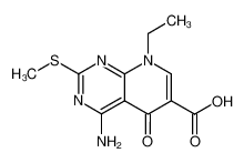 4-amino-8-ethyl-5,8-dihydro-2-(methylthio)-5-oxopyrido(2,3-d)pyrimidine-6-carboxylic acid_99727-04-5