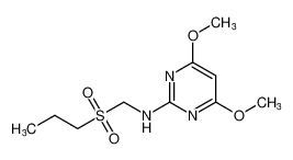 2-Pyrimidinamine, 4,6-dimethoxy-N-[(propylsulfonyl)methyl]-_99733-94-5