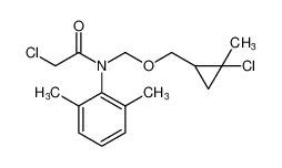 2-chloro-N-(((2-chloro-2-methylcyclopropyl)methoxy)methyl)-N-(2,6-dimethylphenyl)acetamide_99737-86-7