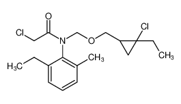 2-chloro-N-(((2-chloro-2-ethylcyclopropyl)methoxy)methyl)-N-(2-ethyl-6-methylphenyl)acetamide_99738-22-4