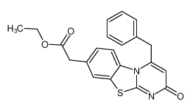 ethyl 2-(4-benzyl-2-oxo-2H-benzo[4,5]thiazolo[3,2-a]pyrimidin-8-yl)acetate_99738-75-7