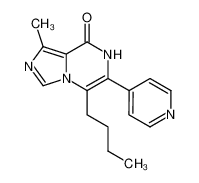 5-n-Butyl-1-methyl-8-oxo-6-(4'pyridyl)-7,8-dihydroimidazo-[1,5-a]pyrazine_99739-36-3