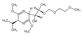 (3S,6S,1'R,2'S)-3,6-Dihydro-3-(1-hydroxy-2-((2-methoxyethoxy)methoxy)propyl)-6-isopropyl-2,5-dimethoxypyrazine_99744-73-7