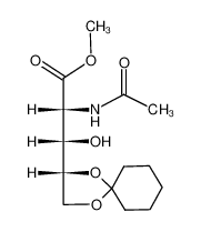 Methyl-(2R,3S,4R)-2-acetamino-4,5-cyclohexylidenedioxy-3-hydroxypentanoate_99744-75-9