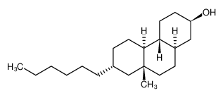 (2R,4aR,4bS,7R,8aR,10aR)-7-Hexyldodecahydro-8a-methyl-2-phenanthrenol_99745-34-3