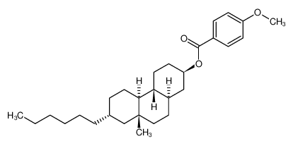 4-Methoxy-benzoic acid (2R,4aR,4bS,7R,8aR,10aR)-7-hexyl-8a-methyl-tetradecahydro-phenanthren-2-yl ester_99745-35-4