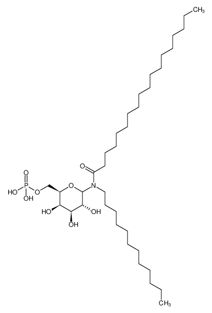 Octadecanamide, N-dodecyl-N-(6-O-phosphono-D-galactopyranosyl)-_99754-51-5
