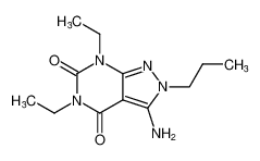 3-amino-5,7-diethyl-2-propyl-2,7-dihydro-4H-pyrazolo[3,4-d]pyrimidine-4,6(5H)-dione_99760-45-9