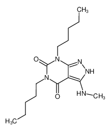 5,7-diamyl-3-methylaminopyrazolo[3,4-d]pyrimidine-4,6(5H,7H)-dione_99760-63-1