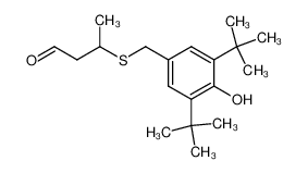 3-(3,5-di-t.butyl-4-hydroxybenzylthio)butyraldehyde_99762-01-3