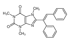 (E)-8-(1,2-Diphenylethenyl)-3,7-dihydro-1,3,7-trimethyl-1H-purin-2,6-dion_99765-12-5