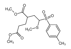 2-[2-Methylsulfanyl-2-(toluene-4-sulfonyl)-ethyl]-pentanedioic acid dimethyl ester_99765-70-5