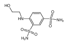 4-(2-Hydroxy-aethylamino)-benzol-1,3-disulfonsaeure-diamid_99768-58-8