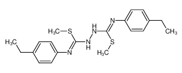 1,6-Bis-(4-aethyl-phenyl)-S,S-dimethyl-bis-isothioharnstoff_99770-53-3