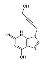 2-amino-9-(4-hydroxybut-2-ynyl)-3H-purin-6-one_99776-30-4