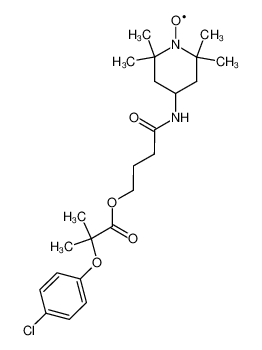 (chloro-4 phenoxy)-isobutyrate d'hydroxy-4 N-((tetramethyl-2,2,6,6 piperidinyloxy)-4)butyramide_99779-87-0