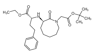 1-((tert-butoxycarbonyl)methyl)-3(R)-((1(R)-(ethoxycarbonyl)-3-phenylpropyl)amino)perhydroazocin-2-one_99780-99-1