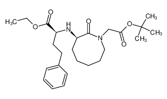 1-((tert-butoxycarbonyl)methyl)-3(R)-((1(S)-(ethoxycarbonyl)-3-phenylpropyl)amino)perhydroazocin-2-one_99781-01-8