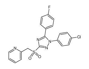 2-[1-(4-Chloro-phenyl)-5-(4-fluoro-phenyl)-1H-[1,2,4]triazole-3-sulfonylmethyl]-pyridine_99793-80-3
