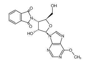 N-[1-(6-methoxy-purin-9-yl)-β-D-1,3-dideoxy-ribofuranos-3-yl]-phthalimide_99801-54-4