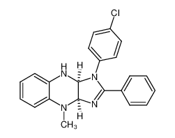 4-methyl-1-(4-chlorophenyl)-2-phenyl-cis-3a,4,9,9a-tetrahydroimidazo(4,5-b)quinoxaline_99806-04-9