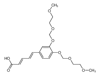 5-{3,4-di(β-methoxyethoxymethoxy)phenyl}-2,4-pentadienic acid_99815-26-6
