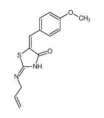 2-[(E)-Allylimino]-5-[1-(4-methoxy-phenyl)-meth-(E)-ylidene]-thiazolidin-4-one_99819-31-5