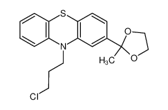 10-(3-chloro-propyl)-2-(2-methyl-[1,3]dioxolan-2-yl)-10H-phenothiazine_99830-15-6
