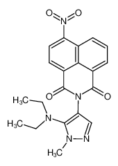 2-(5-Diethylamino-1-methyl-4-pyrazolyl)-7-nitrobenzo(d,e)isoquinoline-1,3-(1H,3H)dione_99833-48-4