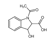 1-acetyl-3-hydroxy-indoline-2-carboxylic acid_99843-50-2