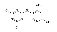 dichloro-(2,4-dimethyl-phenylsulfanyl)-[1,3,5]triazine_99852-74-1