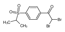 2,2-dibromo-1-[4-(propane-2-sulfonyl)-phenyl]-ethanone_99859-56-0