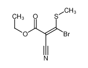 ethyl 3-bromo-2-cyano-3-methylsulfanylprop-2-enoate_99874-54-1