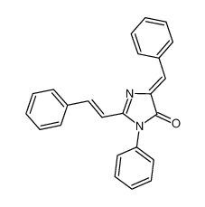 3-Phenyl-5-[1-phenyl-meth-(Z)-ylidene]-2-((E)-styryl)-3,5-dihydro-imidazol-4-one_99875-15-7
