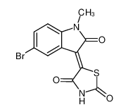 5-[5-Bromo-1-methyl-2-oxo-1,2-dihydro-indol-(3Z)-ylidene]-thiazolidine-2,4-dione_99878-10-1