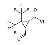(1R,3R)-3-formyl-2,2-bis(trifluoromethyl)cyclopropane-1-carbonyl chloride_99903-47-6