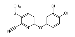 6-(3,4-dichlorophenoxy)-3-methylthio-2-pyridinecarbonitrile_99908-87-9