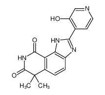 2-(3-hydroxypyridin-4-yl)-6,6-dimethyl-1,6-dihydro-7H-imidazo[4,5-h]isoquinoline-7,9(8H)-dione_99910-95-9