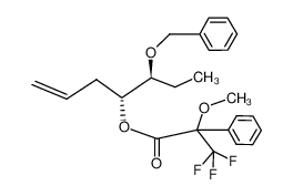 3,3,3-Trifluoro-2-methoxy-2-phenyl-propionic acid (R)-1-((S)-1-benzyloxy-propyl)-but-3-enyl ester_99945-03-6