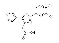 4-Oxazoleacetic acid, 2-(3,4-dichlorophenyl)-5-(3-thienyl)-_99946-60-8