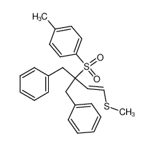 1-((E)-2-Benzyl-4-methylsulfanyl-1-phenyl-but-3-ene-2-sulfonyl)-4-methyl-benzene_99946-63-1