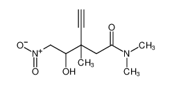 4-Pentynamide, 3-(1-hydroxy-2-nitroethyl)-N,N,3-trimethyl-_99947-44-1